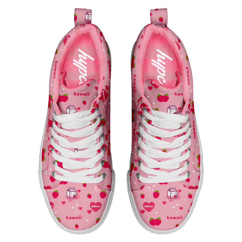 Miniatura: Tenis Leche de Fresa Kawaii Botita