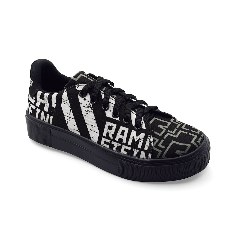 Miniatura: Tenis de Rammstein Ja Nein Negro Merch Agujeta