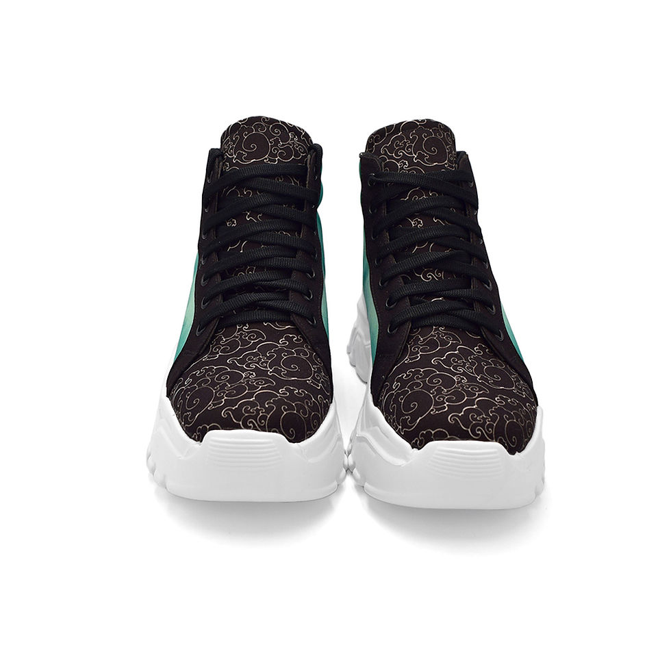 Miniatura: Tenis de Muichiro Tokito Negro Demon Slayer Anime Bota Chunky