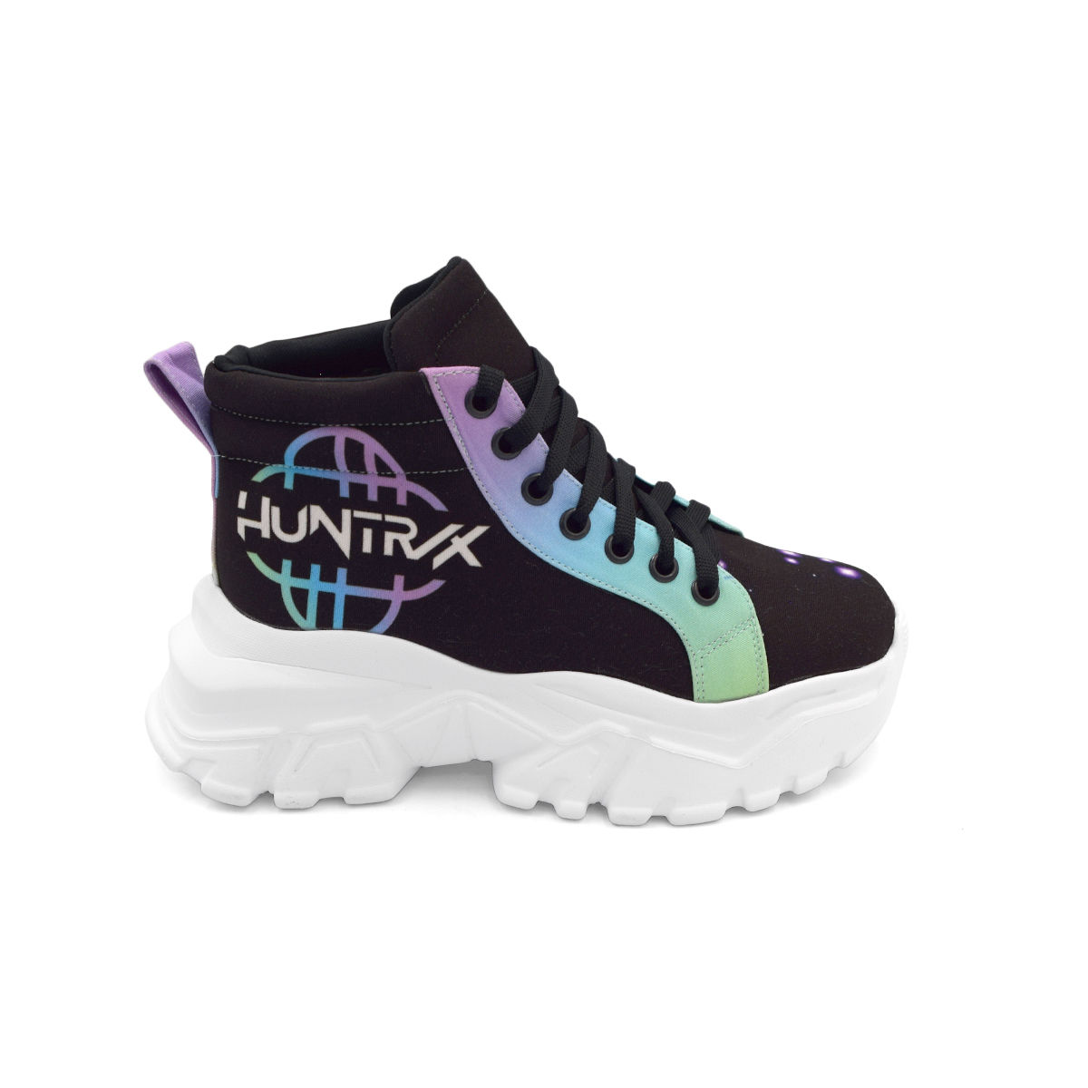 Tenis de Huntrix Logo Negro K-Pop Demon Hunters Merch Chunky