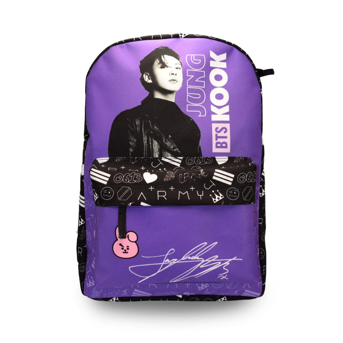 Mochila de Joong Kook Violeta BTS K-Pop Merch Backpack
