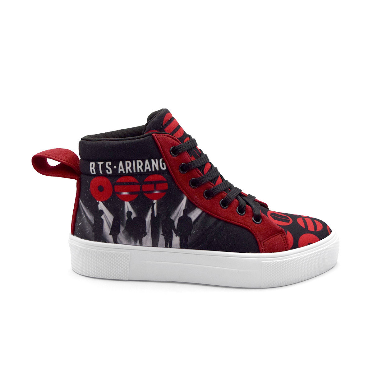 Tenis Negro BTS Arirang Tour K-Pop Merch Botita Gamuza