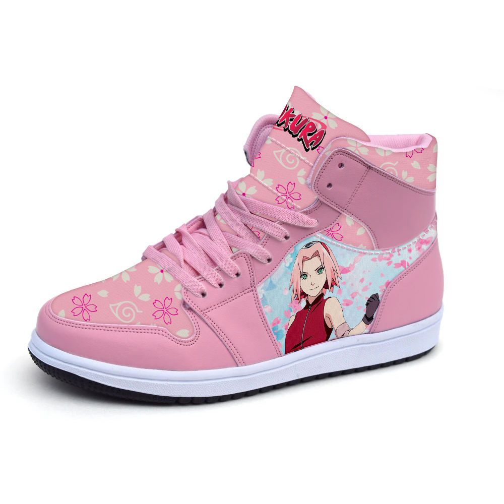 TENIS SAKURA HARUNO NARUTO ANIME BOTA HI TOP