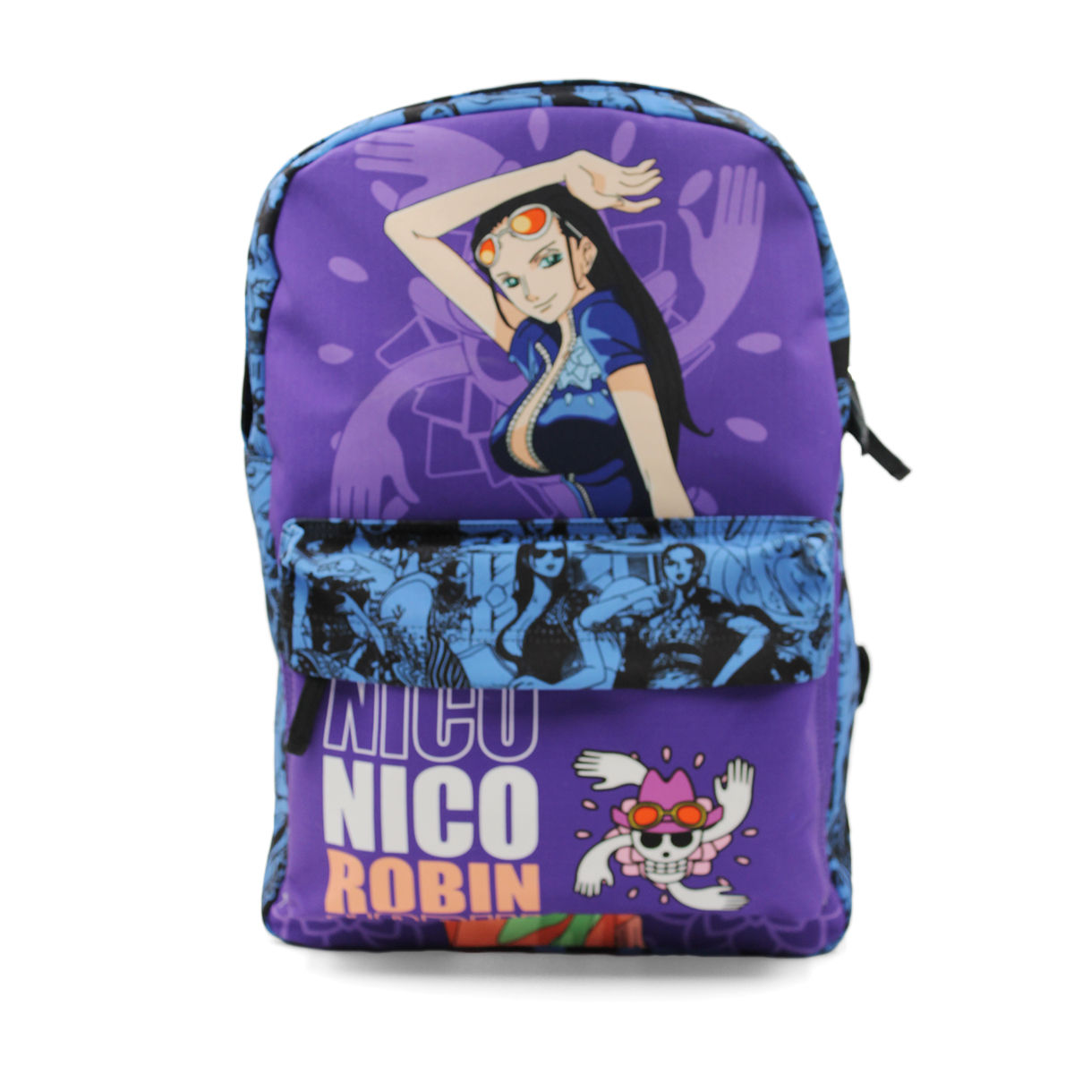 MOCHILA NICO ROBIN MORADO ONE PIECE MANGA BACKPACK