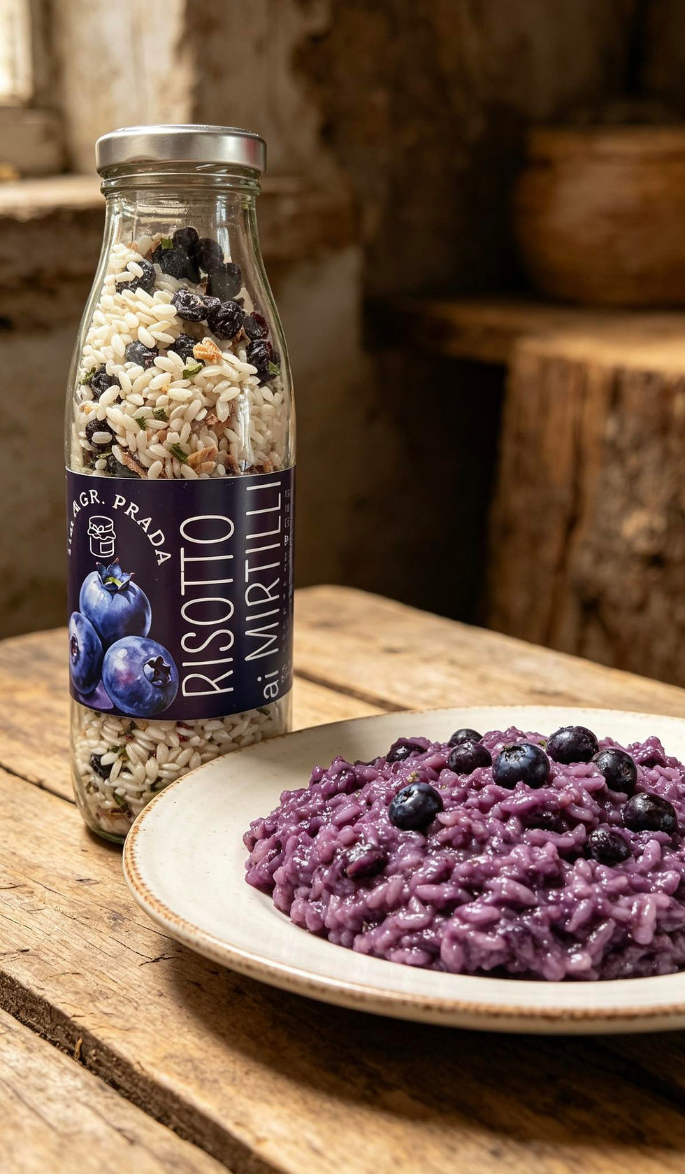 preparato per risotto ai mirtilli azienda agricola prada