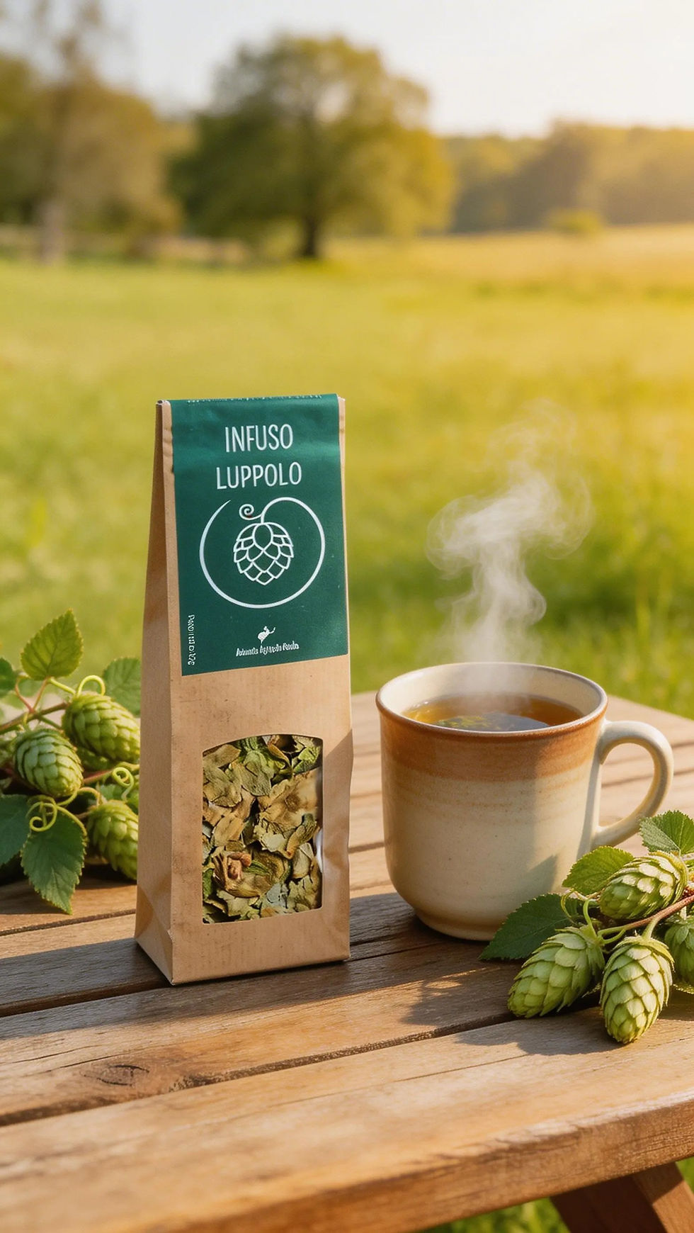 Fiori di luppolo essiccati (coni) per la preparazione di infusi e tisane rilassanti - Azienda Agricola Prada.