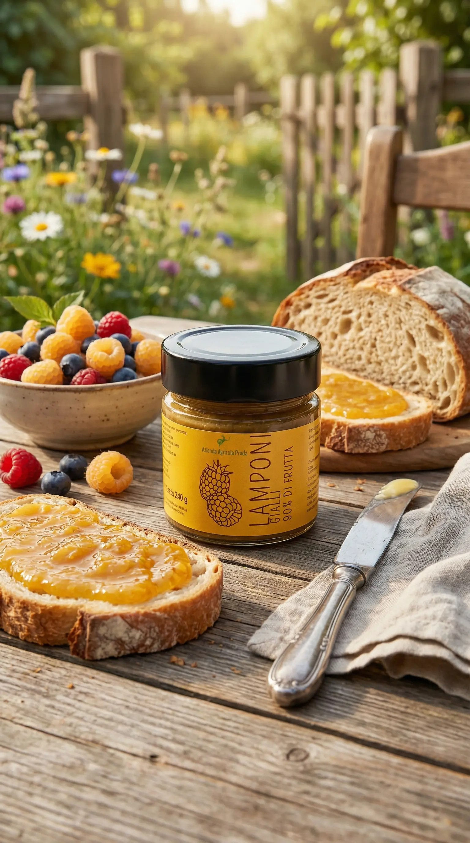 Composta di Lamponi Gialli Artigianale | Azienda Agricola Prada