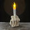 Miniaturbild: Skelett-Hand Kerzenhalter „Mittelfinger“