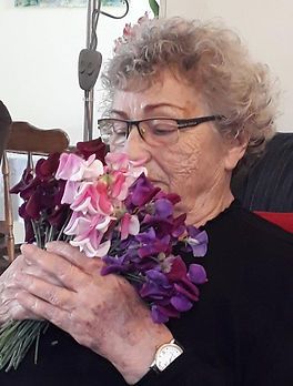 פנינה תלמי עם אפונה ריחנית.jpg