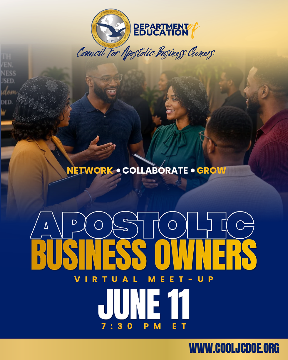 Apostolic Business Owners Virtual Meet Up