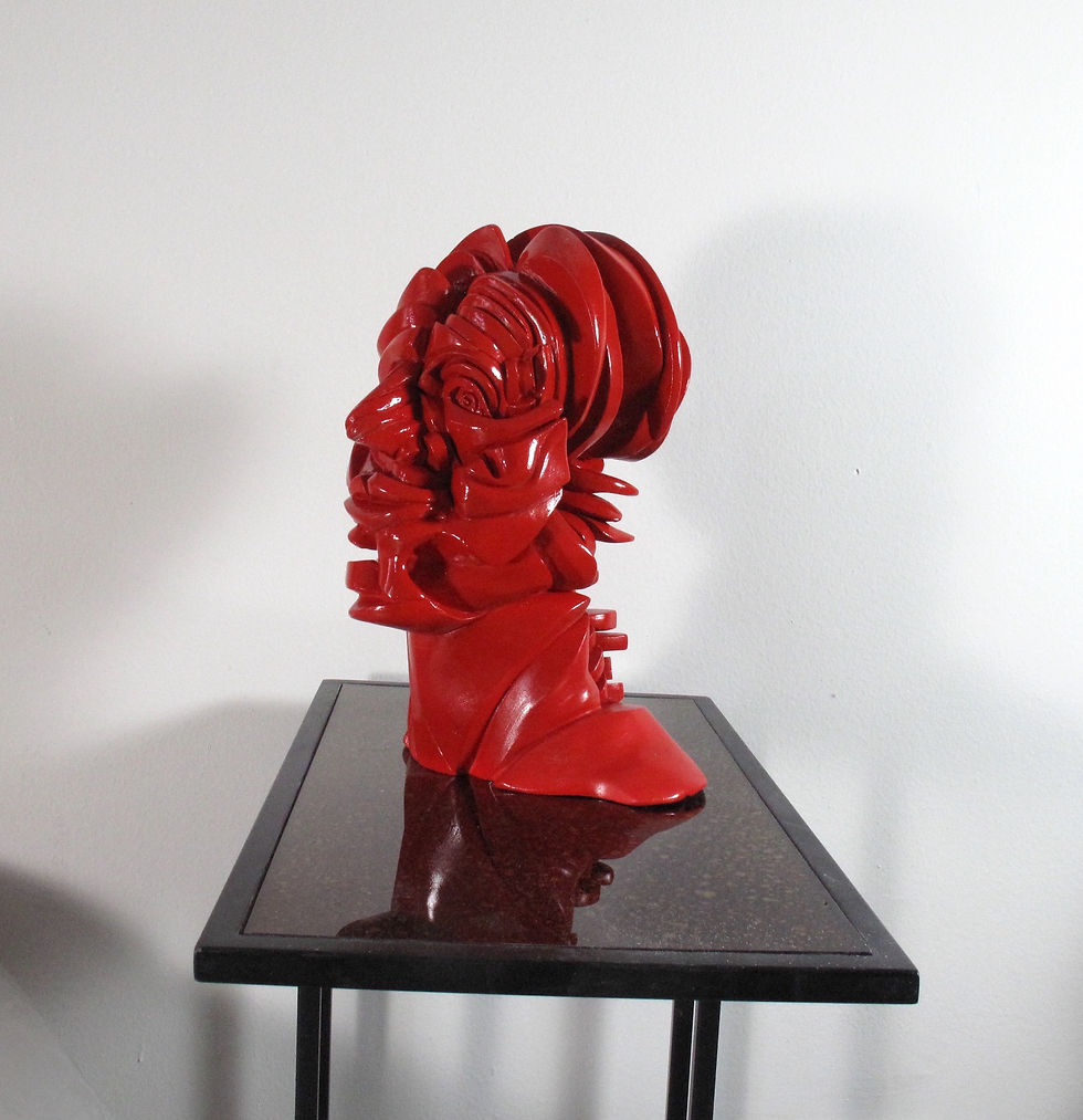 Thumbnail: Title: Self-portrait in red