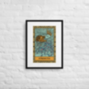 Strength - tarot deck series -Framed canvas print