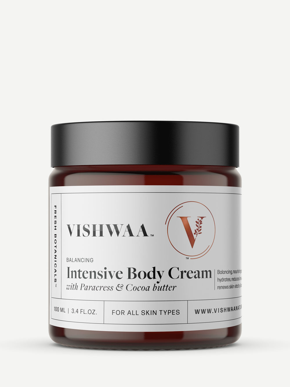Balancing, Intensive Body Cream with Paracress extract & Cocoa butter