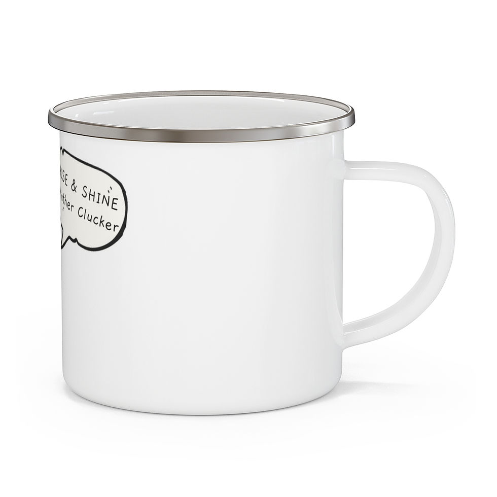 Thumbnail: Muther Clucker Enamel Mug