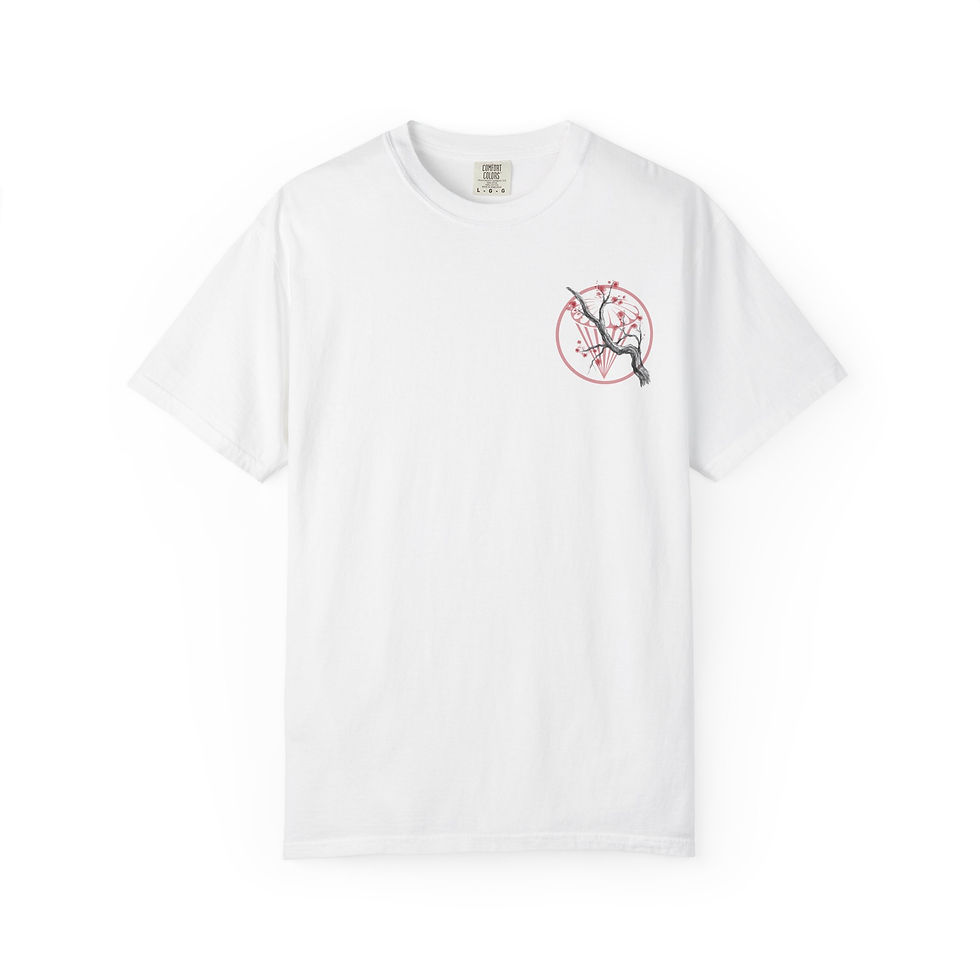 Thumbnail: Mempo Samurai Mask Dragon and Tiger Claws Unisex Garment-Dyed T-shirt