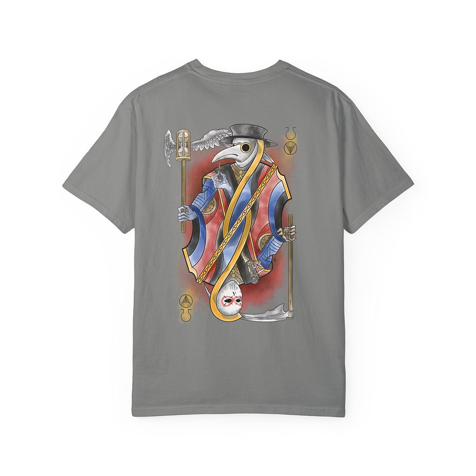 Thumbnail: Momento Mori Life v Death Unisex Garment-Dyed T-shirt