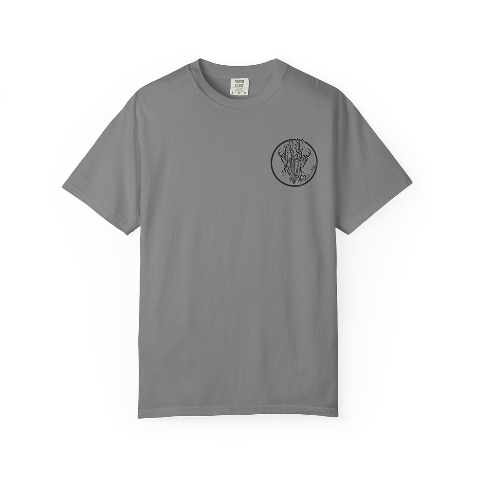 Thumbnail: Scorpio Skull Scorpion Calligraphy Unisex Garment-Dyed T-shirt