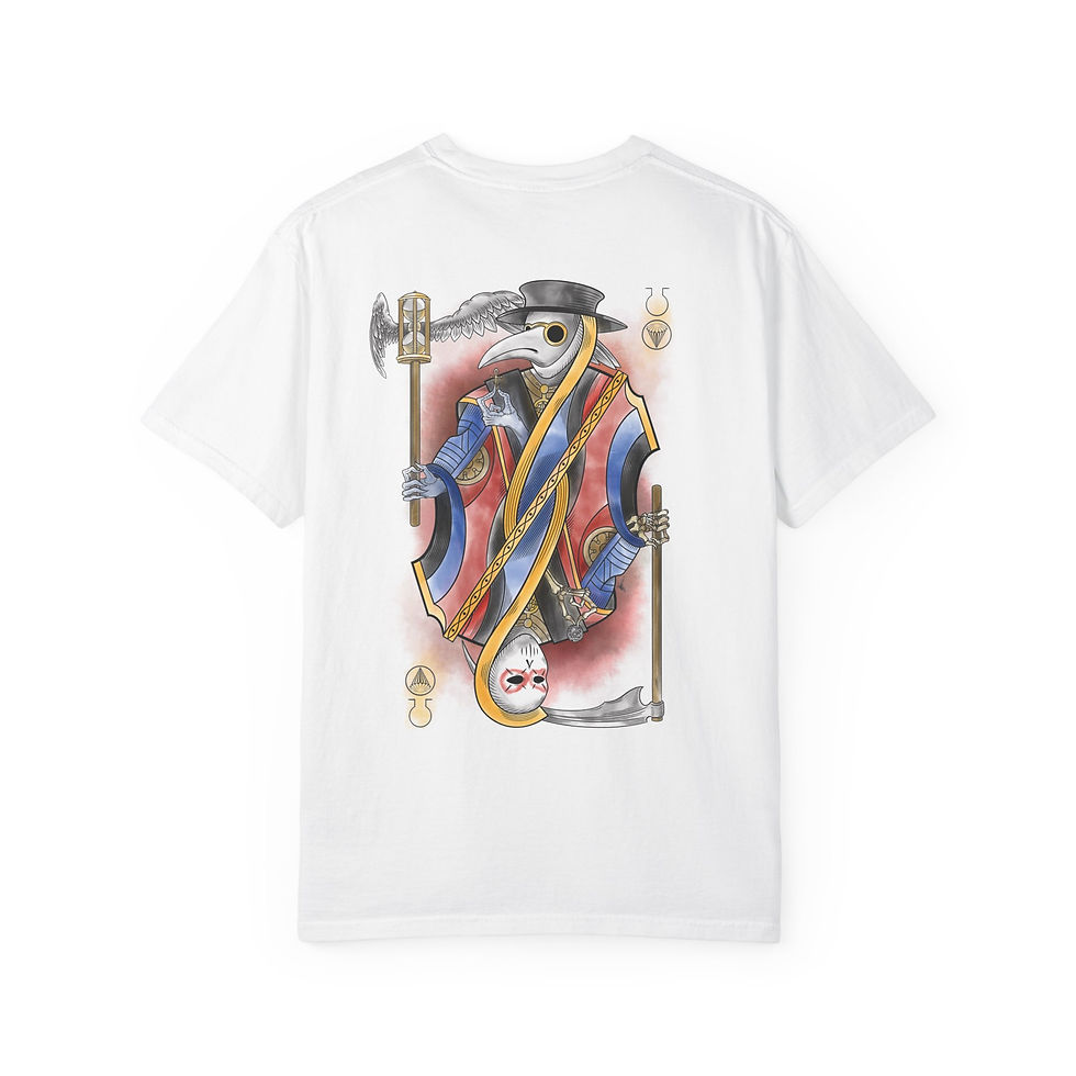 Thumbnail: Momento Mori Life v Death Unisex Garment-Dyed T-shirt