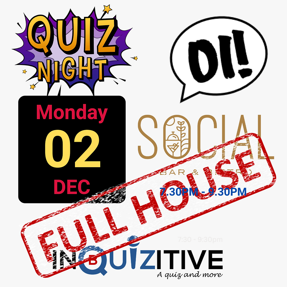 POP UP TRIVIA @SOCIAL BAR & BISTRO