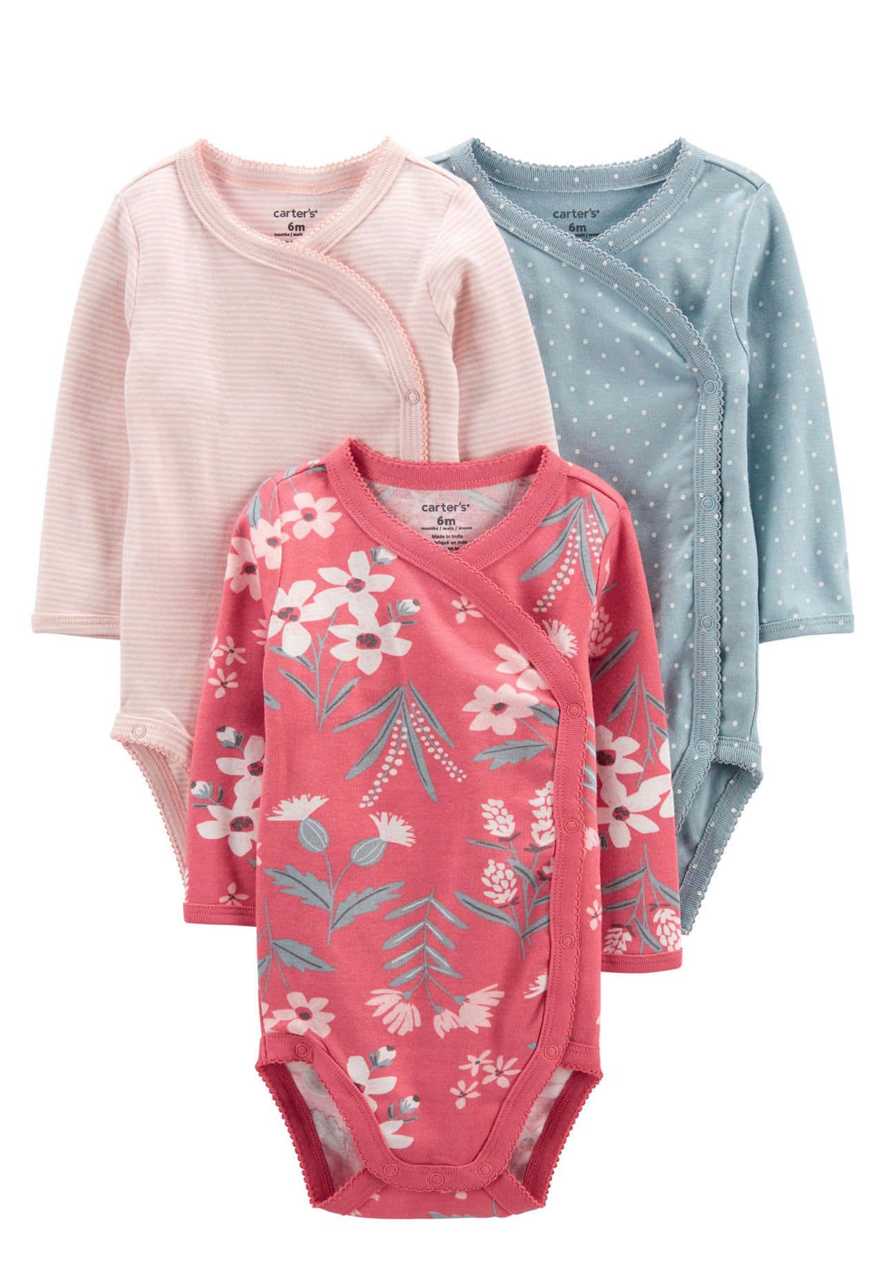 Kit body manga longa Carter's