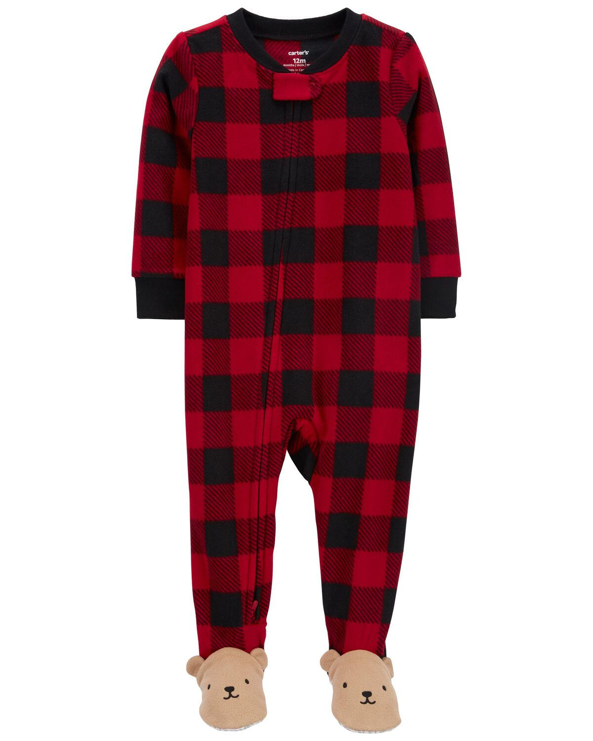 Macacão em Fleece Urso Carter's