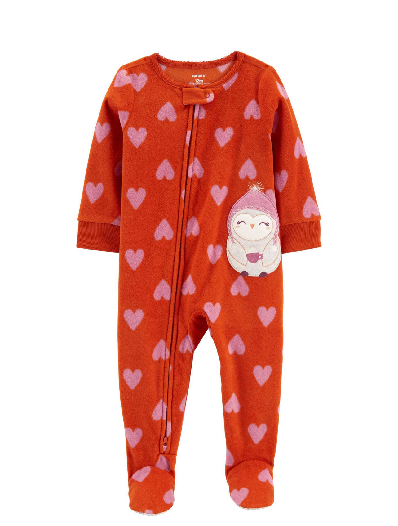 Macacão em fleece Coruja Carter's