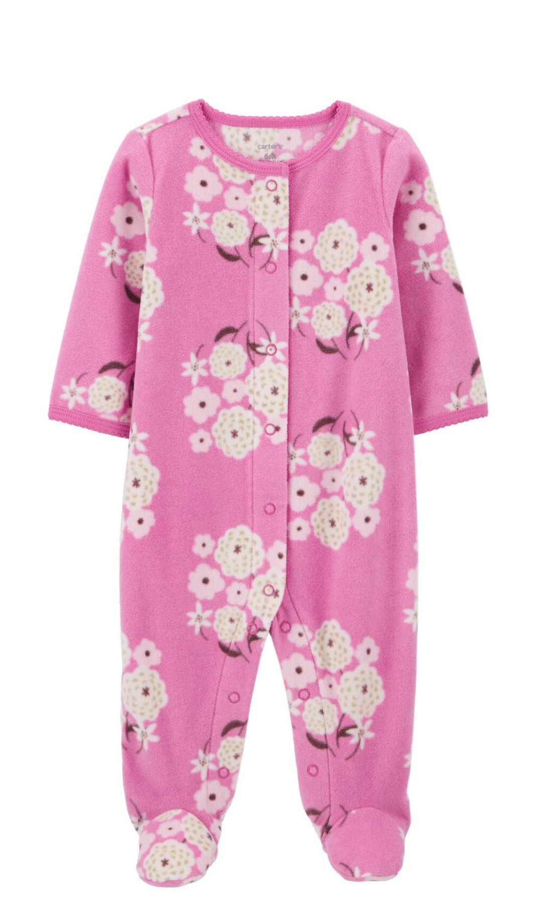 Macacão em fleece Floral Carter's