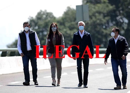 Alfredo del Mazo y Patricia Durán Reveles, inauguraron puente vehicular…¡ilegalmente!