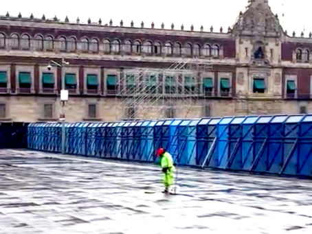 Se cumplen 10 años de la desaparición de los estudiantes de Ayotzinapa…y López Obrador, manda amurallar Palacio Nacional