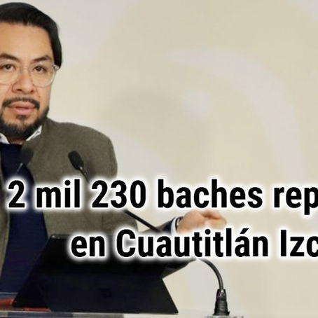 Gobierno de Cuautitlán Izcalli, ha aplicado 7 mil 227.52 toneladas de mezcla asfáltica para bachear