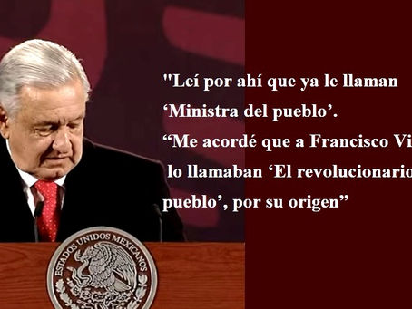 López Obrador, comparó a Lenia Batres con Francisco Villa