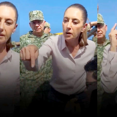 Claudia Sheinbaum, pierde la cabeza, y confronta a damnificados en Poza Rica, Veracruz