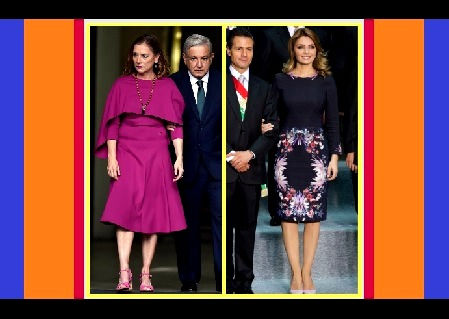 Beatriz Gutiérrez Müller, utiliza vestido de 3 mil pesos; la Gaviota los compraba en 8 mil dólares