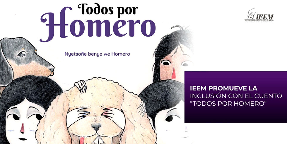 El IEEM destaca el cuento infantil “Todos por Homero”, escrito por el periodista Rodolfo Rocha Garnica
