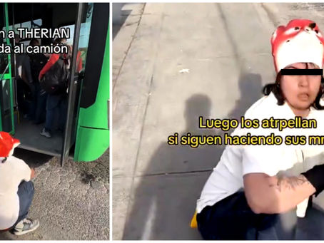 Chofer de transporte público en México, impide acceso a Therian