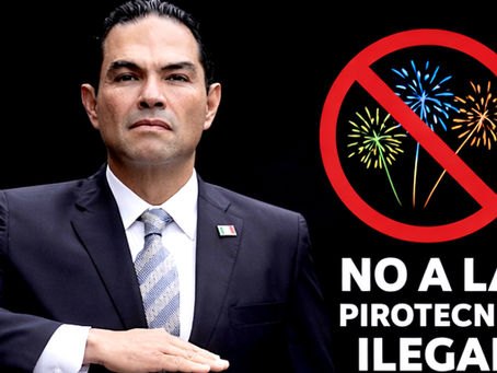Enrique Vargas del Villar, propone agravar penas por venta y transportación ilegal de pirotecnia