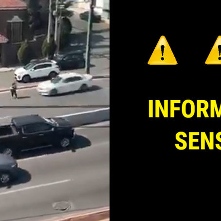 ¡Imágenes Fuertes! Mujer se lanza al paso de los autos, en Avenida Paseo de los Leones, Monterrey