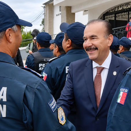 Pedro Rodríguez Villegas destina 10 millones de pesos a incremento salarial para policías de Atizapán de Zaragoza