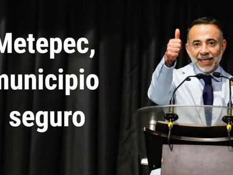 Disminuyen los delitos en Metepec, gracias a la eficiente estrategia de seguridad de Fernando Flores Fernández