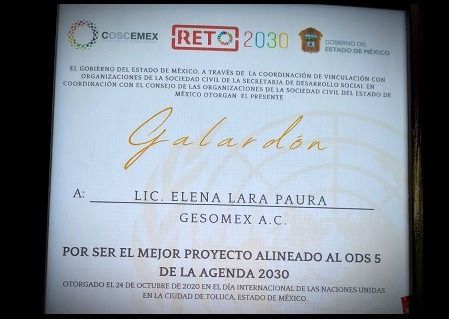 Elena Lara y GESOMEX, entre los mejores proyectos a la Agenda 2030
