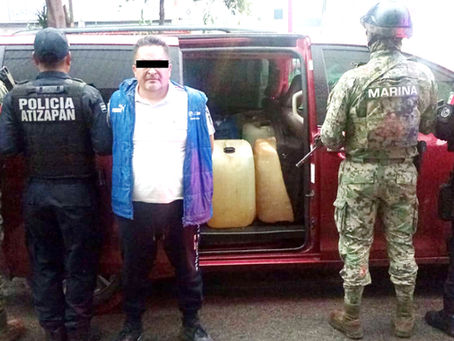 PolicÃa de Atizapán de Zaragoza, propina duro golpe al huachicol