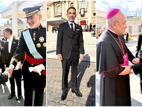 El alcalde de Metepec, Fernando Flores Fernández, acude al inicio del pontificado del Papa León XIV