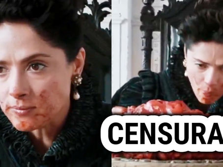 ¡Imágenes Fuertes! Salma Hayek, desata rumores sobre ritual satánico, al comer carne cruda