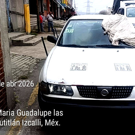 Ataque directo deja sin vida a taxista en Cuautitlán Izcalli; descartan asalto