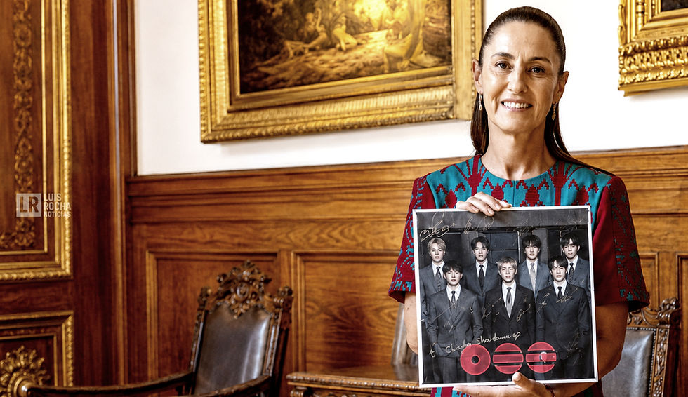 BTS en México con Claudia Sheinbaum en medio del caso Rubén Rocha Moya