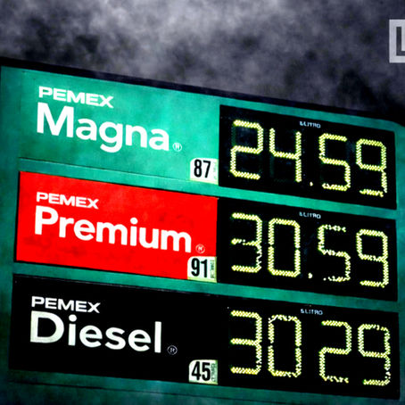 Incrementa el precio de la gasolina en México; difunden imágenes, donde el litro alcanza los 30 pesos