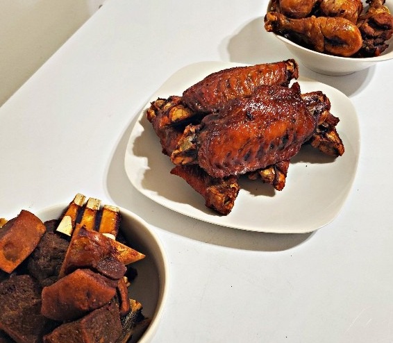 Arranged Food and Objects