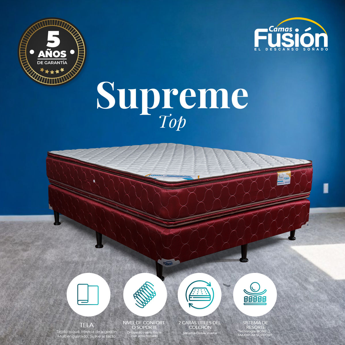 Cama matrimonial Supreme TOP