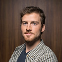 Man with Wooden Background