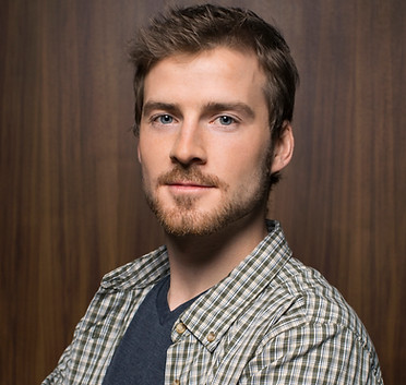 Man with Wooden Background